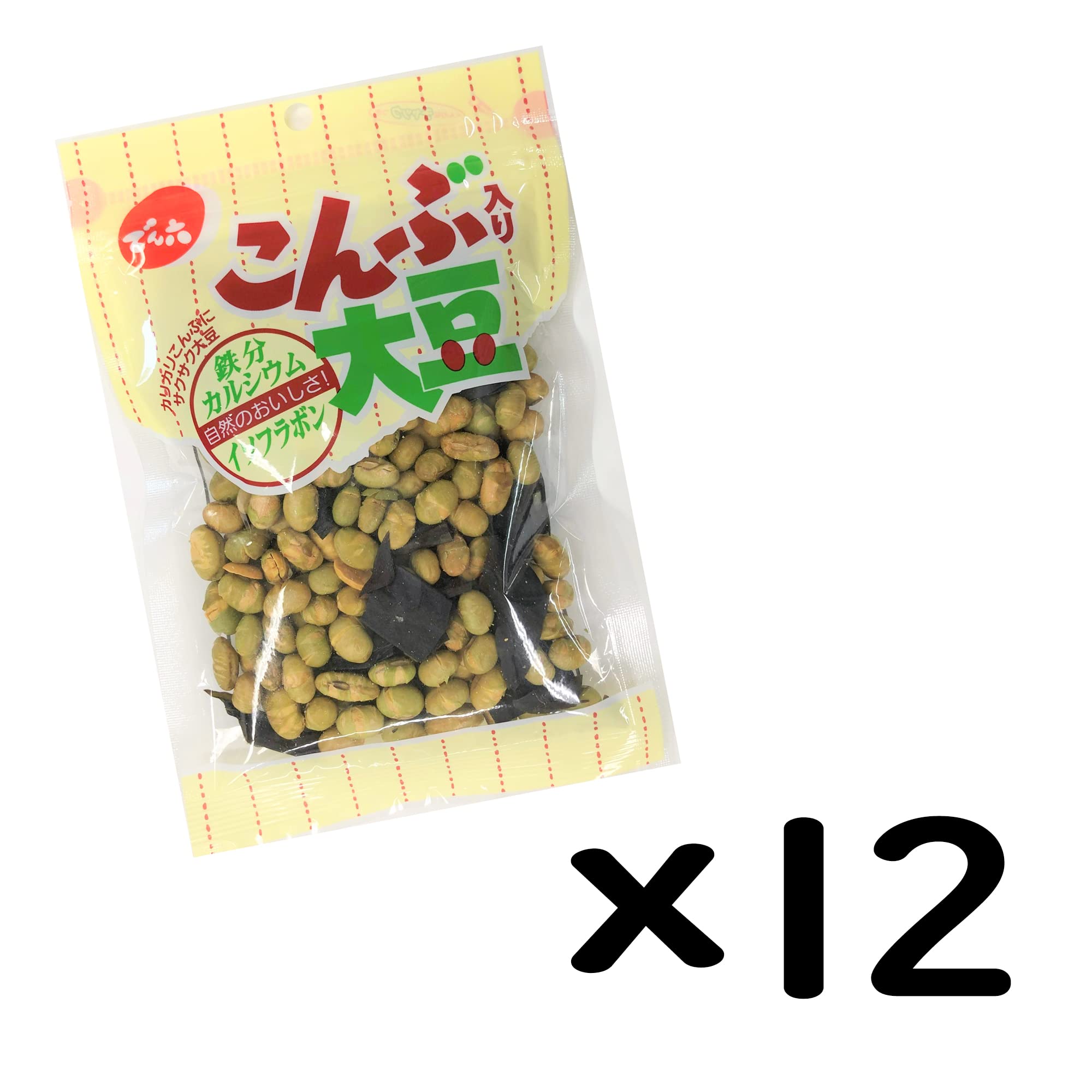 Amazon | でん六 こんぶ入り大豆 80g×12袋 | でん六 | おつまみ・珍味 通販